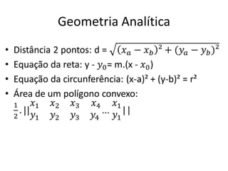 Geometria Analítica
 