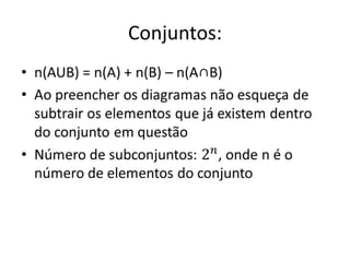 Conjuntos:
 
