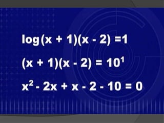Função, equação e inequação logarítmica