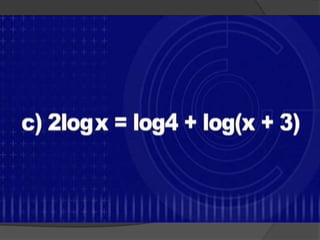 Função, equação e inequação logarítmica