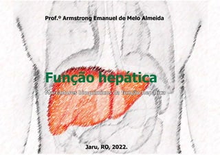 Função hepática
Prof.º Armstrong Emanuel de Melo Almeida
Jaru, RO, 2022.
 