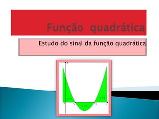 Estudo do sinal da função quadrática 