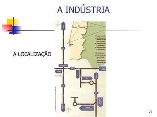 A INDÚSTRIA A LOCALIZAÇÃO 