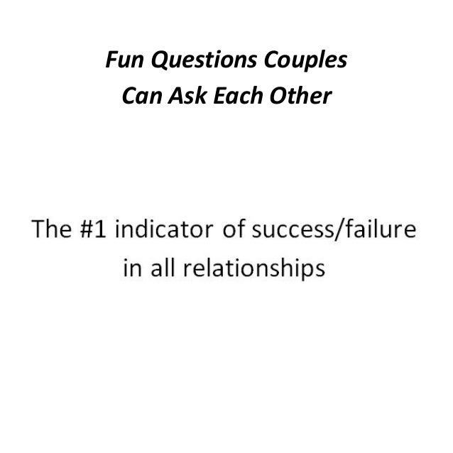 Fun Questions Couples Can Ask Each Other