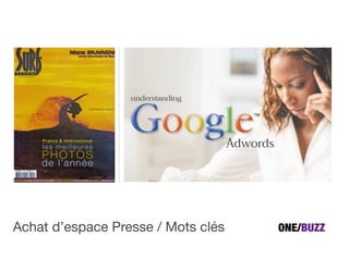 Achat d’espace Presse / Mots clés
 