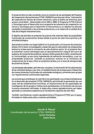 Funsionalidad de proteinas de leche