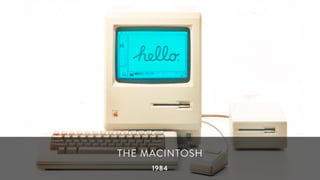 THE MACINTOSH
1984
 