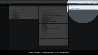 THE ICEBOX HAS SOME CANIDATES FOR A WORKSHOP!
 