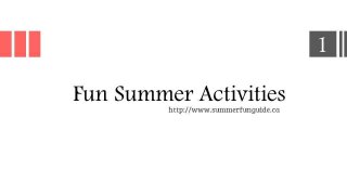Fun Summer Activities