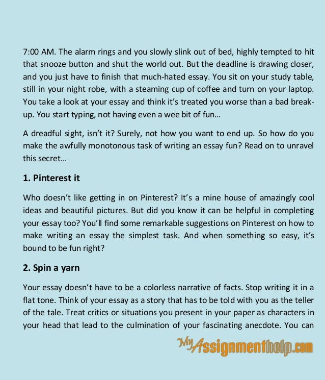anecdote essay examples