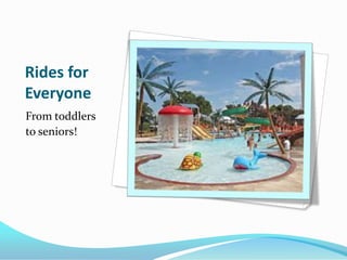 Rides for
Everyone
From toddlers
to seniors!
 