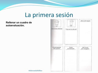 La primera sesión
Rellenar un cuadro de
autoevaluación.
#dislexiatdahbilbao
 