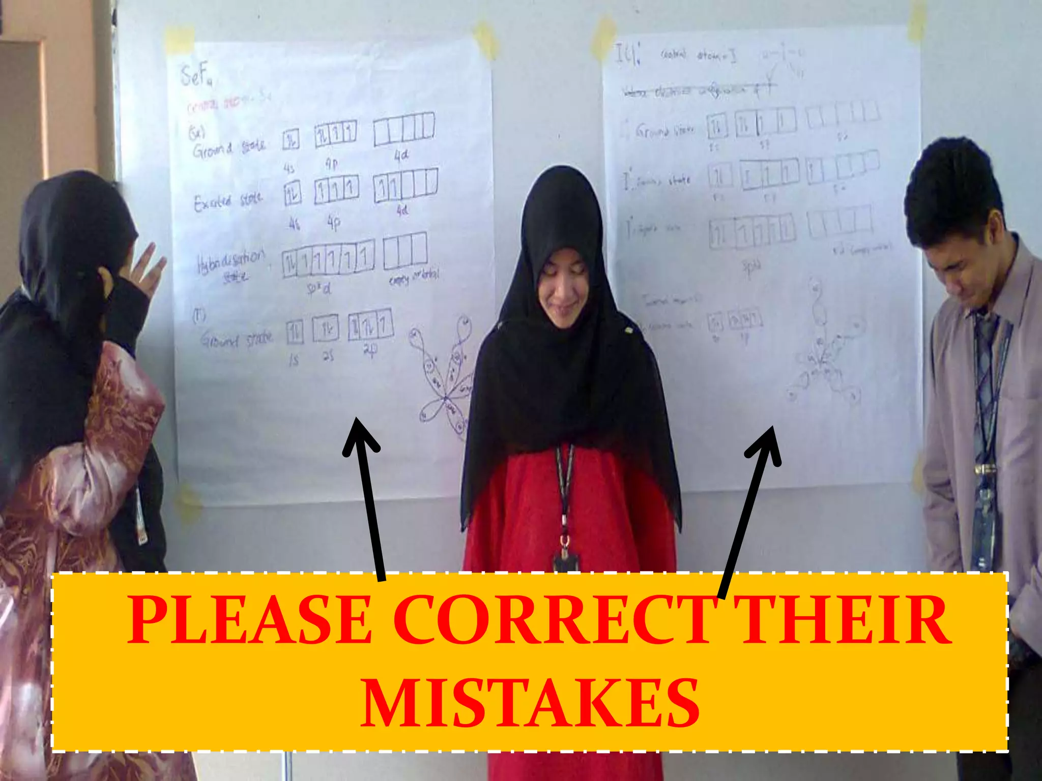 PLEASE CORRECT THEIR
MISTAKES