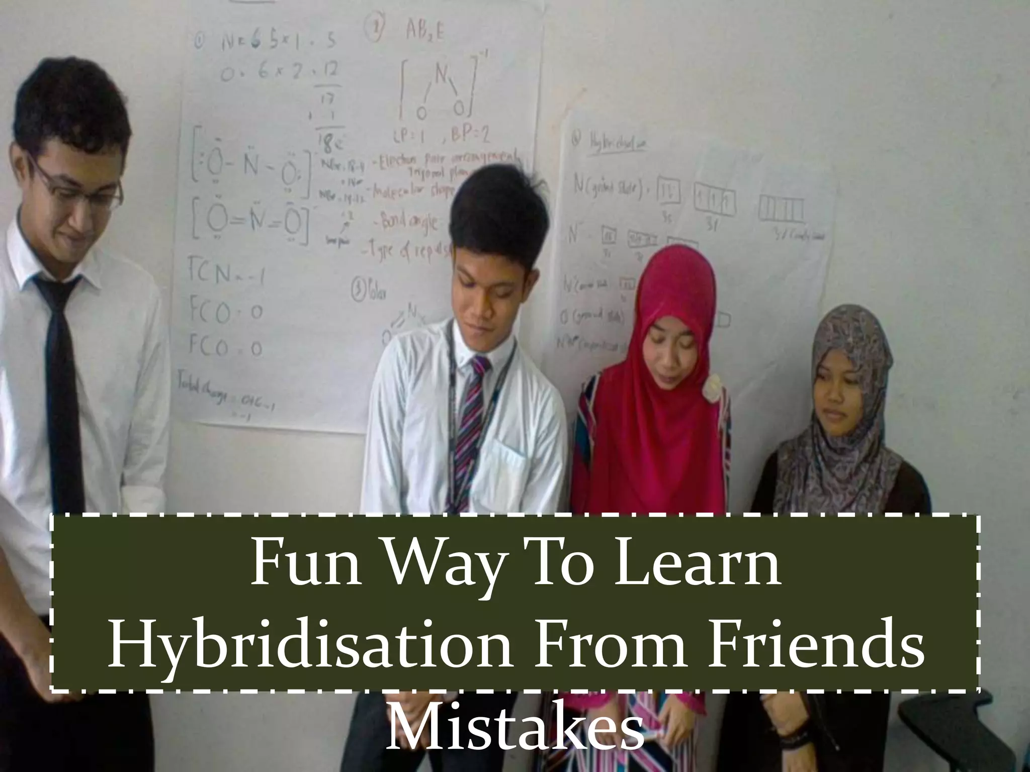 Fun Way To Learn
Hybridisation From Friends
Mistakes