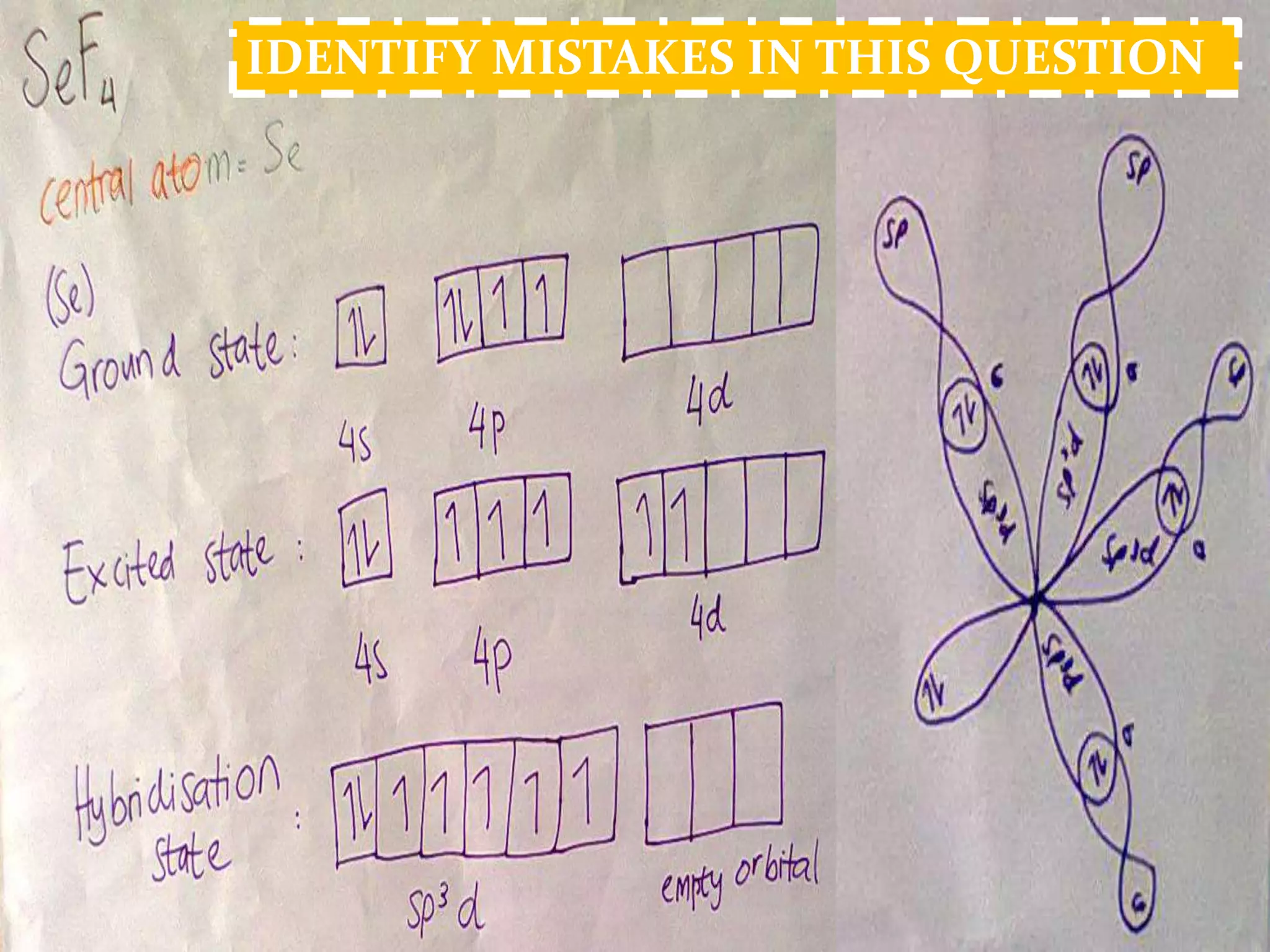 IDENTIFY MISTAKES IN THIS QUESTION