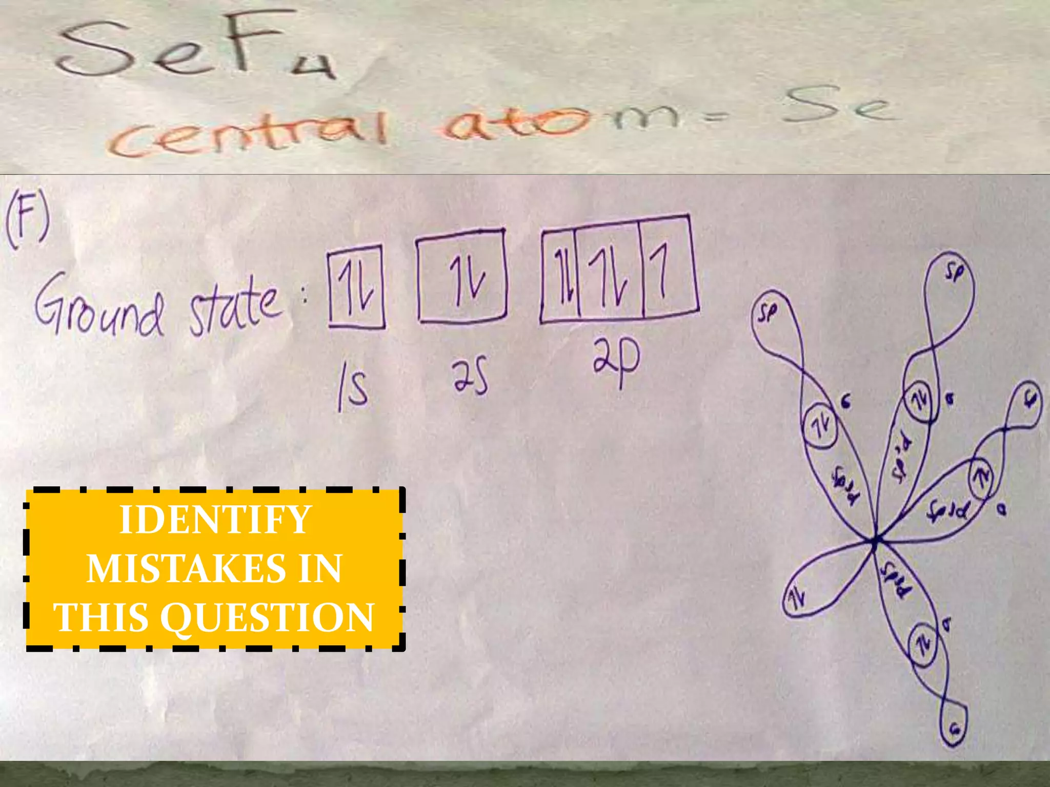 IDENTIFY
MISTAKES IN
THIS QUESTION