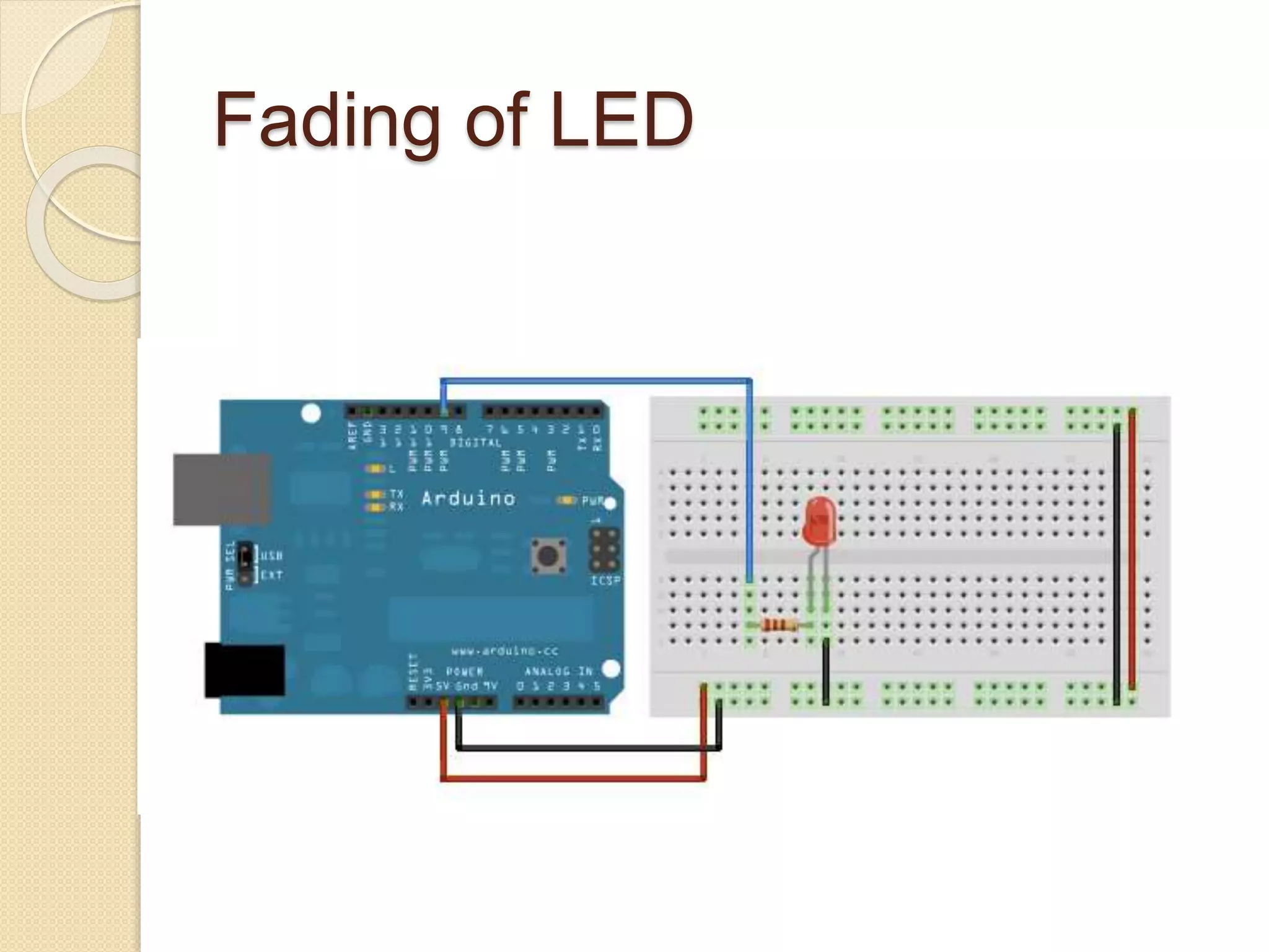 Fading of LED
 