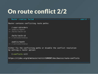 On route con ict 2/2
 