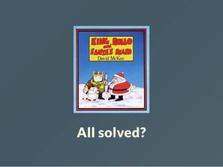 All solved?
 
