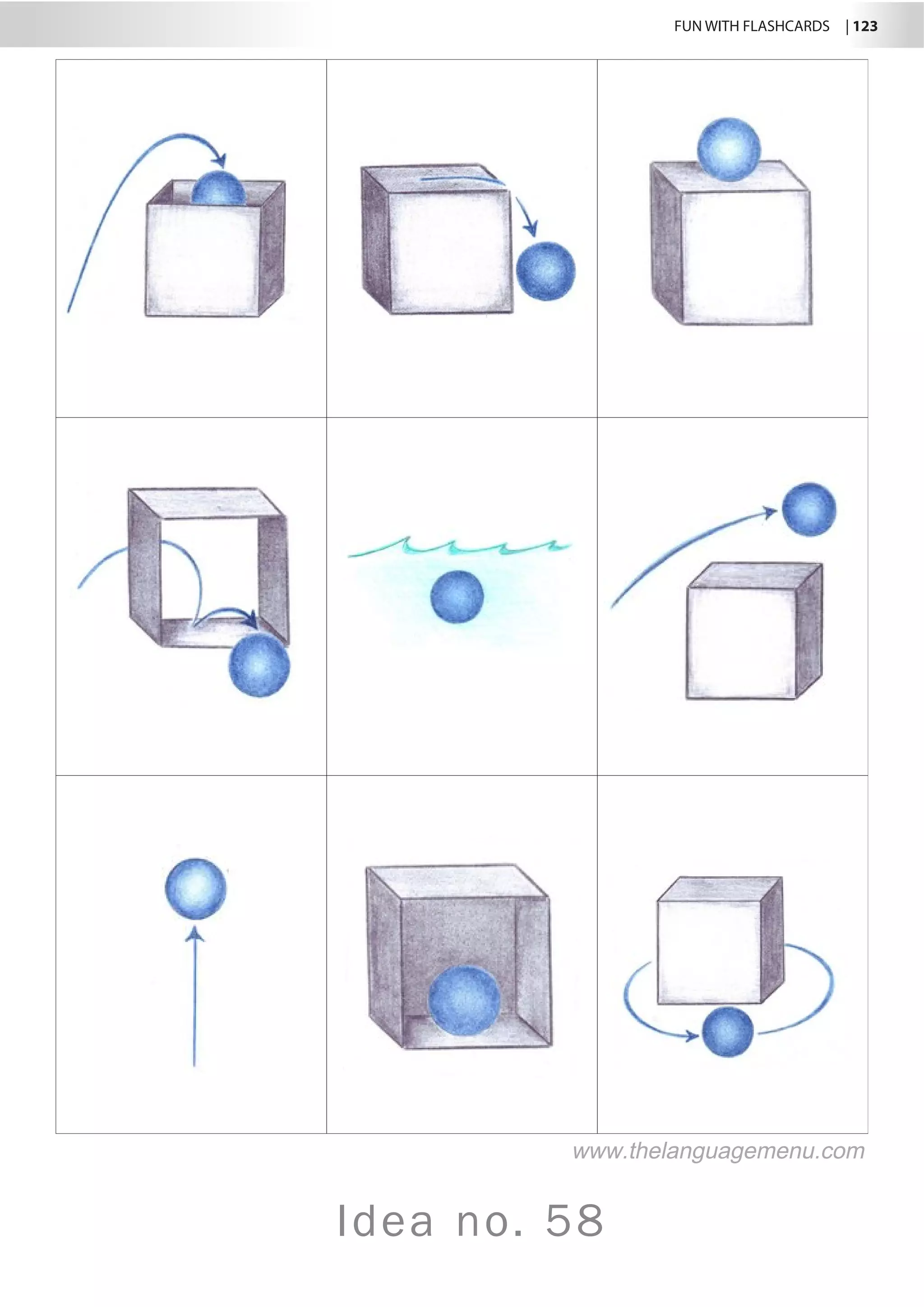 FUN WITH FLASHCARDS | 123
Idea no. 58
www.thelanguagemenu.com
 