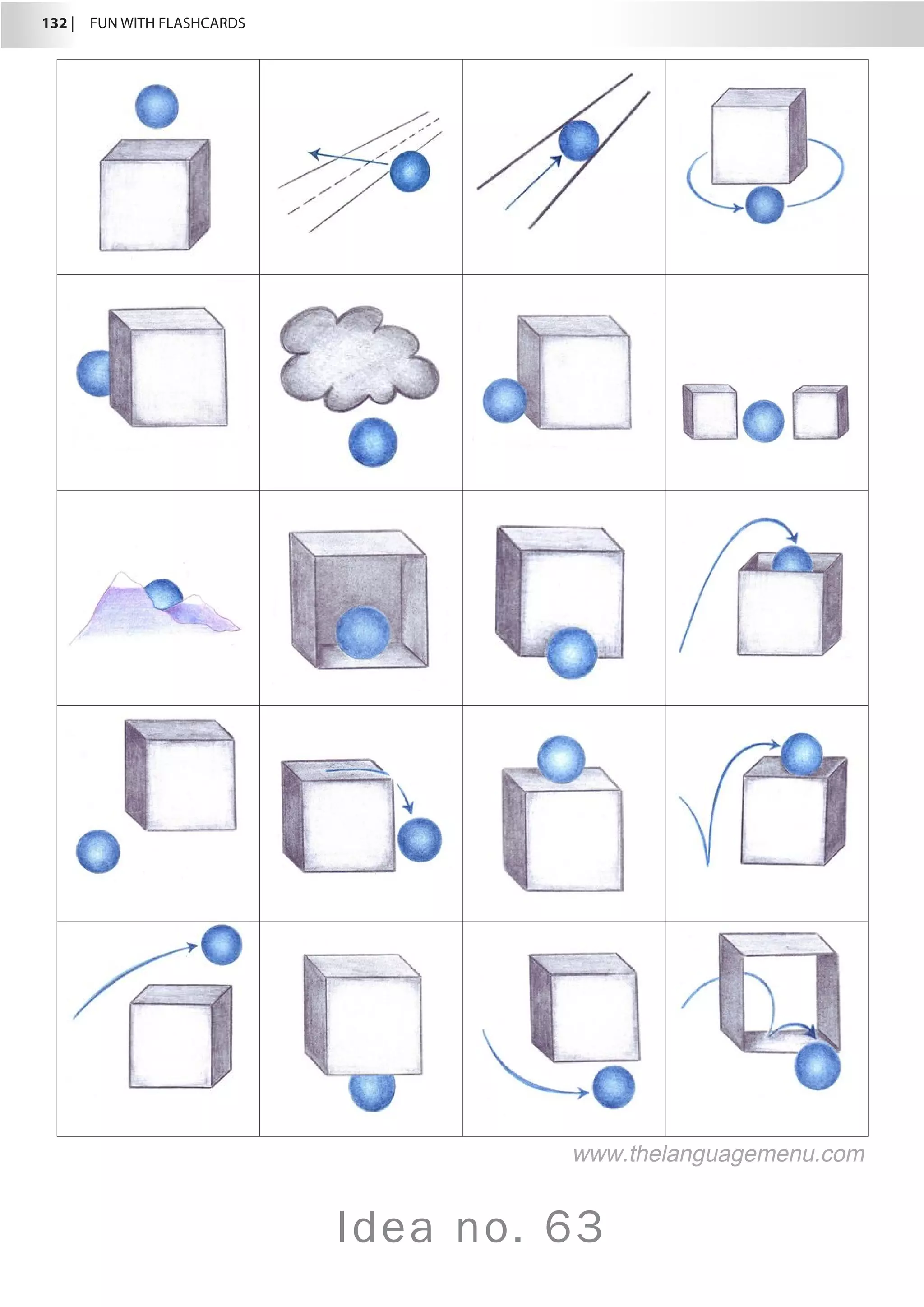 132 |  FUN WITH FLASHCARDS
Idea no. 63
www.thelanguagemenu.com
 