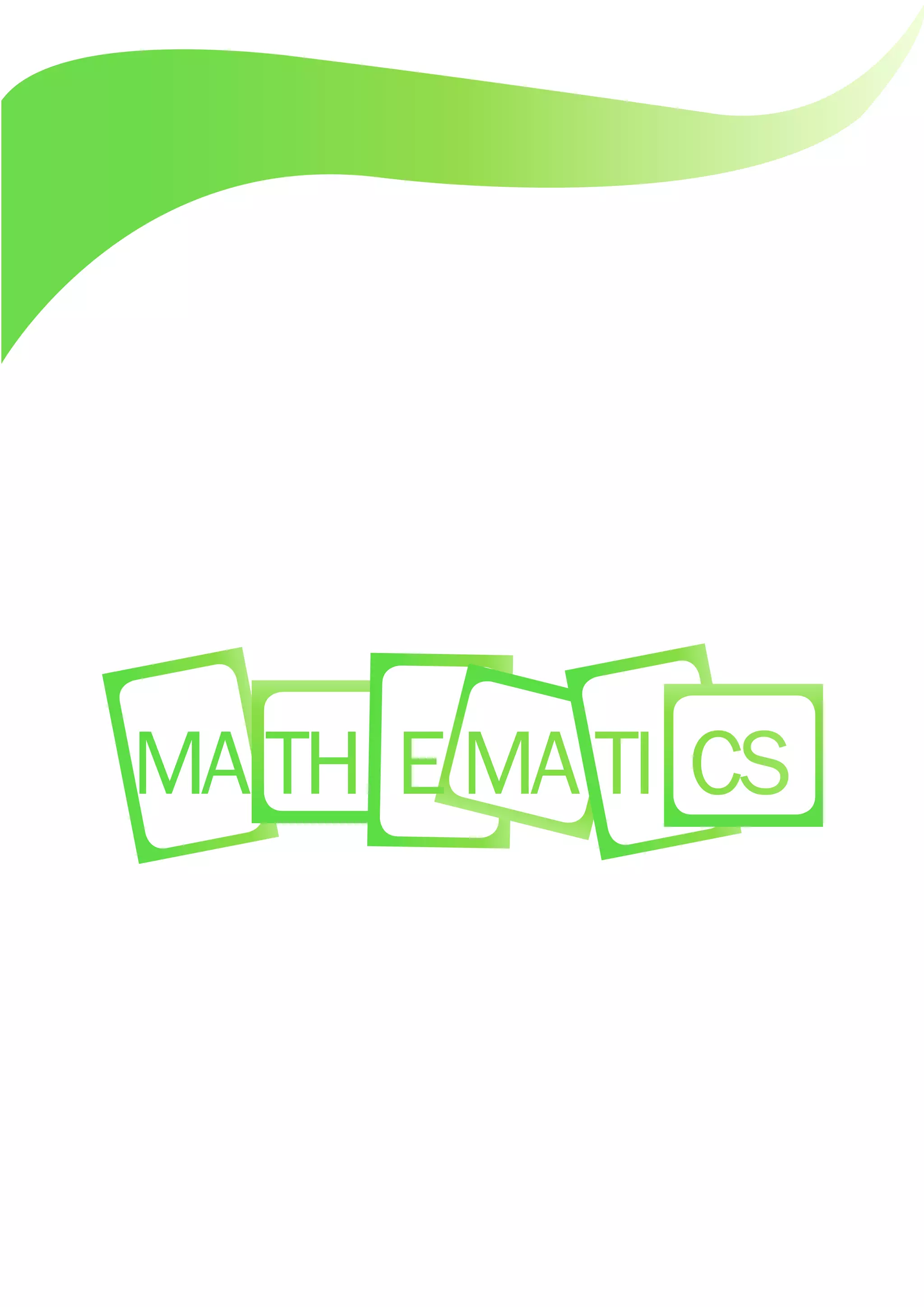 MATH EMATI CS
 