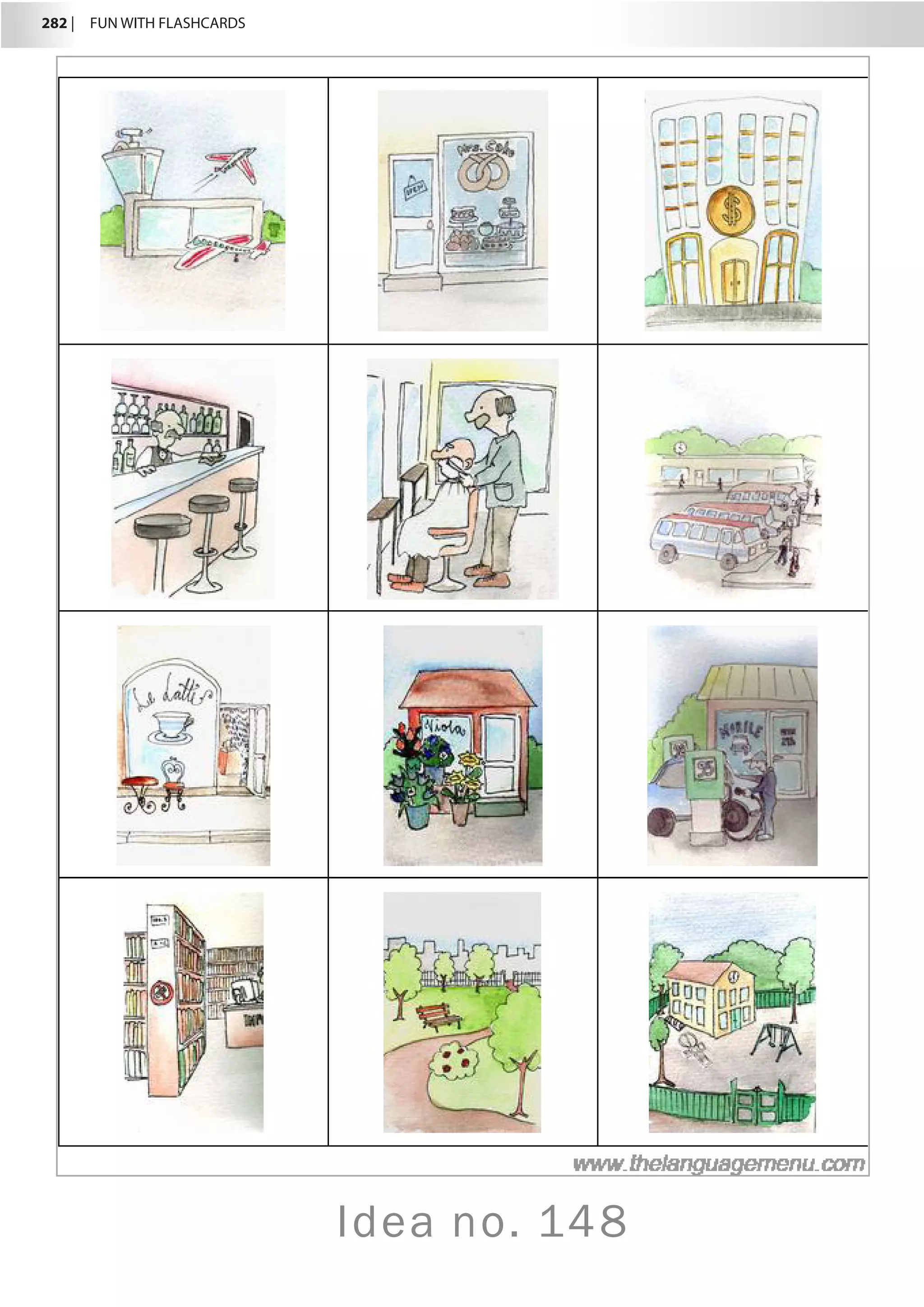 282 |  FUN WITH FLASHCARDS
Idea no. 148
 