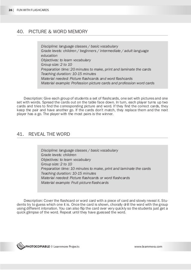 how to print flashcards in word