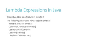 Fun with lambda expressions | PPT