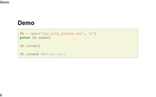 Fun with python | PDF