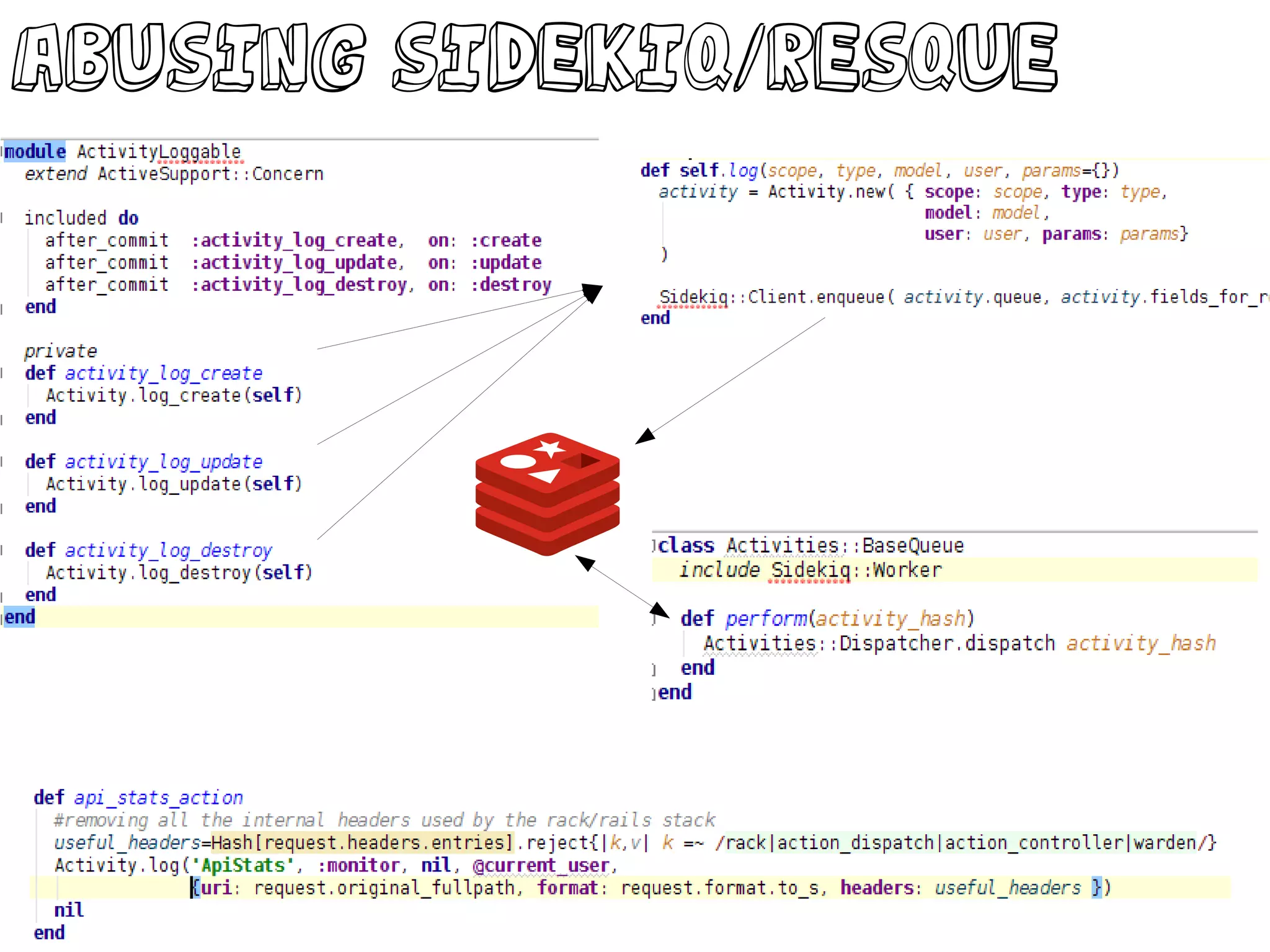 Abusing sidekiq/RESQUE
 