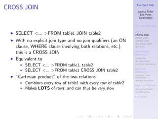 Sql Join Select Subquery Fun with SQL | PDF