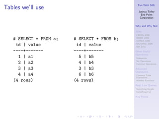 Sql Fun Message Fun with SQL | PDF