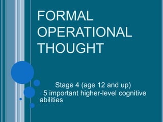 Jean Piaget's Theory of Cognitive Development | PPTX