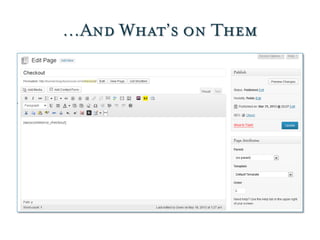 …And What’s on Them
 