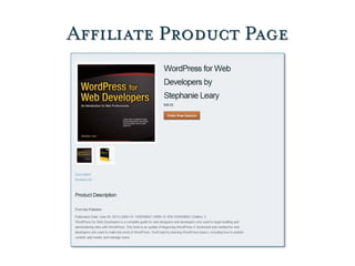 Affiliate Product Page
 