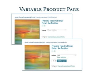 Variable Product Page
 
