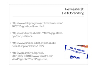 Folkeuniversitetet - politik