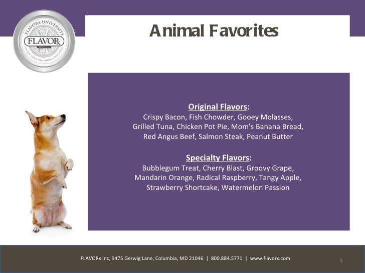 FLAVORx University Veterinary Flavoring & Digital Flavorist