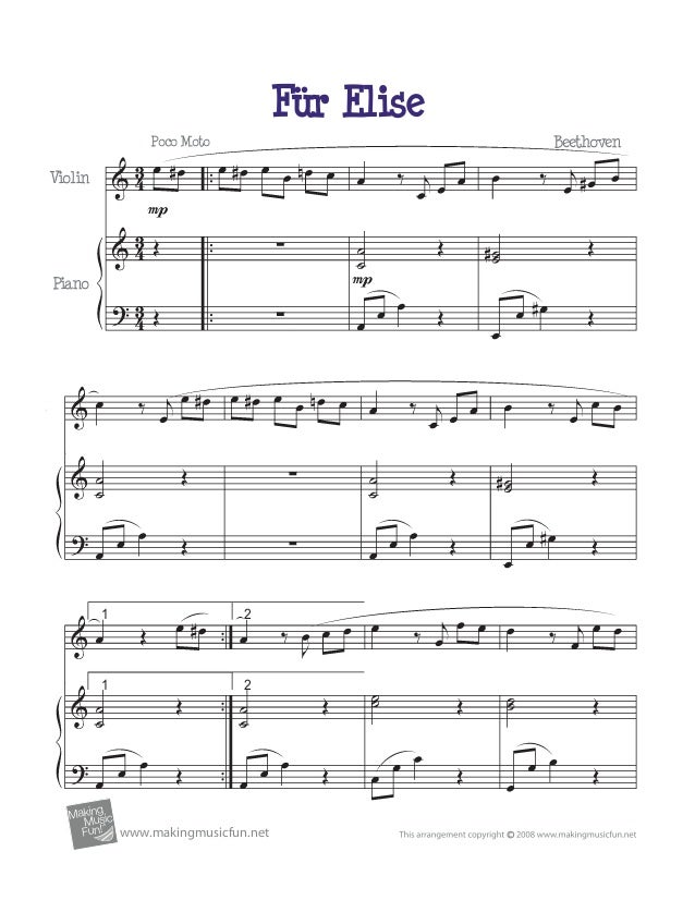 Fur elise violin solo Fur elise violin solo