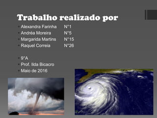 Trabalho realizado por
 Alexandra Farinha N°1
 Andréa Moreira N°5
 Margarida Martins N°15
 Raquel Correia N°26
 9°A
 Prof. Ilda Bicacro
 Maio de 2016
 