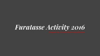 Prepared by Sociolla Brand Amplification
Furatasse Activity 2016
 