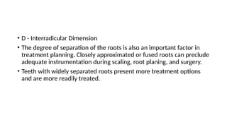 Interradicular Root furcation involvement and treatment by carranza | PPTX