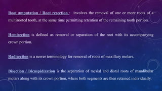 Furcation involvement and management | PPTX