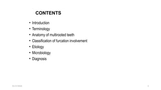 FURCATION INVOLVEMENT IN PERIODONTOLOGY | PPTX