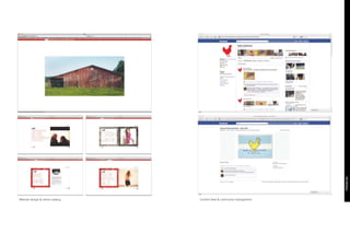 · Website design & online catalog.   · Content feed & community management.
 