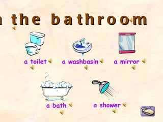 In the bathroom a bath a toilet a washbasin a shower a mirror 
