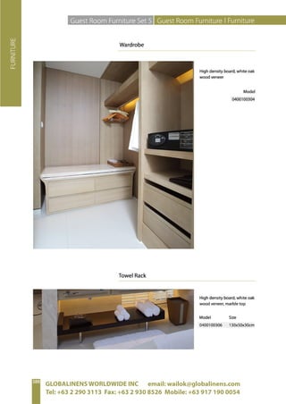 GLOBALINENS WORLDWIDE INC email: wailok@globalinens.com
Tel: +63 2 290 3113 Fax: +63 2 930 8526 Mobile: +63 917 190 0054
 