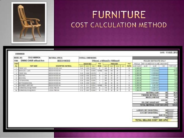 furniture-cost-calculation