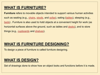 Furniture design by Adeeba Afreen | PPT